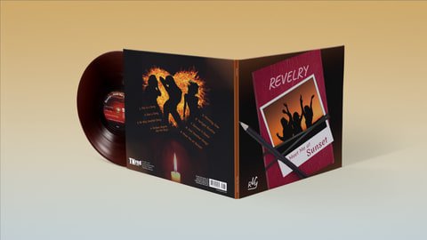 Revelry album inner sleeve and vinyl record presentation